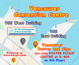 WCB Poster for World Congress of Biomechanics - Pickup on-site Vancouver Convention Centre